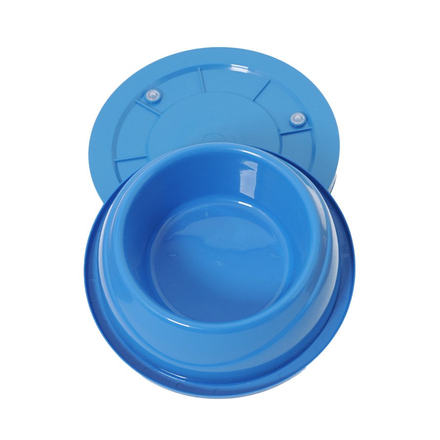 Comedouro E Bebedouro Alvorada Pesado E Gelado Anti Formigas Azul Para Cães E Gatos - Tamanho M