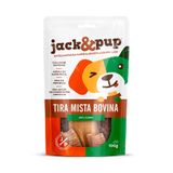 Petisco Jack&amp;pup Tira Mista Bovina Para Cães 100g