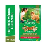 Ração Dog Chow Para Cães Filhotes De Porte Médio E Grande Sabor Carne, Frango E Arroz - 10,1kg