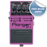 Pedal Guitarra Baixo BF-3 Roxo Efeito Flanger Boss Roland + Fonte Brinde