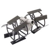 Enxada Cultivadora Rotativa Com Lâminas Inclinadas Kawashima Ac133 Para Roçadeiras Com Eixo 8x9 28mm Uso Profissional Ideal Para Preparação Do Solo