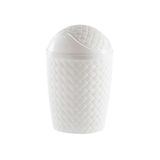 Lixeira Basculante 4.2 Litros Rattan 829 Branco-paramount