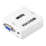 Conversor Vga X Hdmi Com P2 Para Audio Alimentação Usb