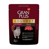 Ração Úmida GranPlus Gourmet Saché para Gatos Castrados Sabor Ovelha e Arroz 85g