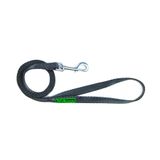 Guia K9 Spirit Fita de Poliester 15mm Preta para Cães - Mosquetão P