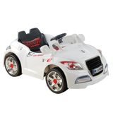 Carro Elétrico Esporte C Controle Remoto Branco 6V Bel Brink