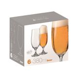 Jogo de Taças para Cerveja Cristal 380ml Cristal Bohemia HO211283 6 Peças