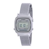 Relógio CASIO VINTAGE feminino prata LA670WEM-7DF