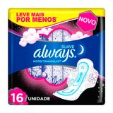 Absorvente Noturno Com Abas Always Noites Tranquilas 16 Unidades