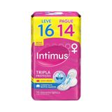 Absorvente Intimus Tripla Protecao Cobertura Extra Suave Com Abas 16un