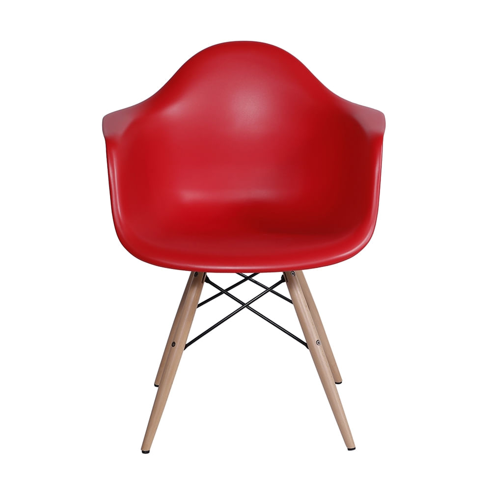 Cadeira Dkr Charles Eames Wood Com Braços - Or Design