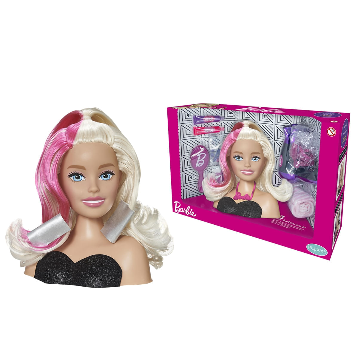 Boneca Barbie Styling Mattel Busto Head Hair