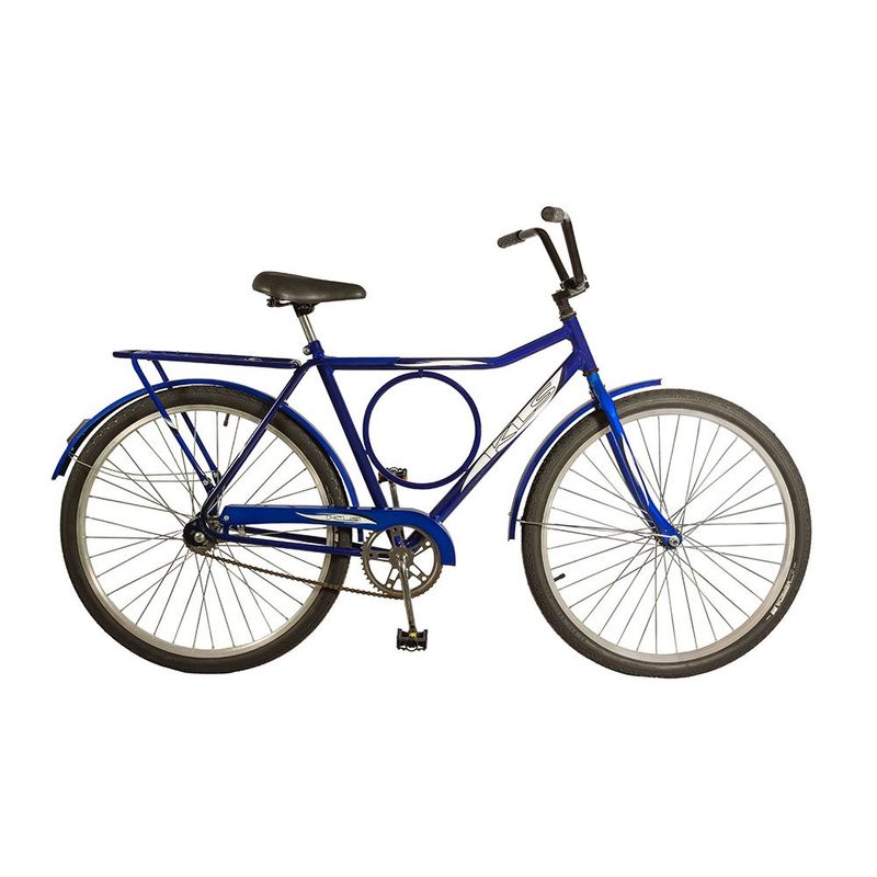 Bicicleta Kls Barra Dupla Aro 26 Susp. Dianteira 1 Marcha - Azul
