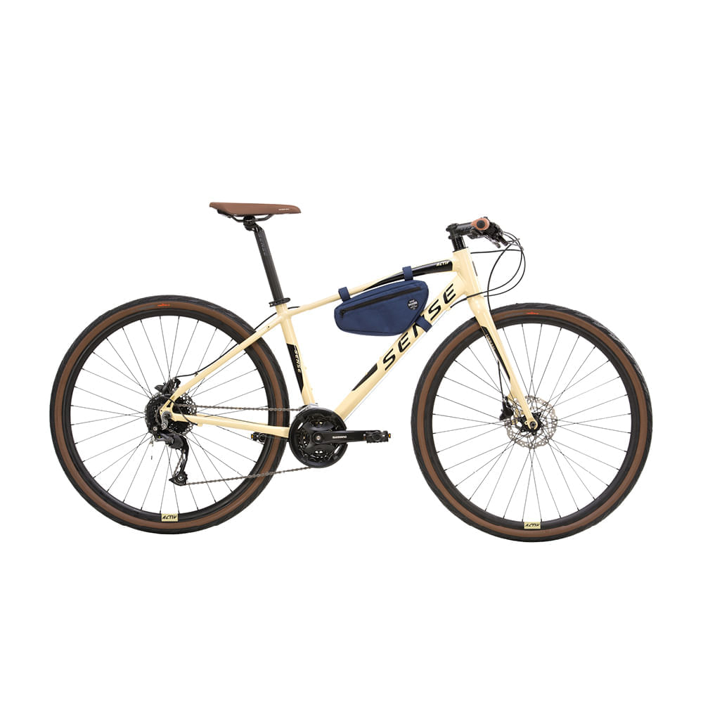 Bicicleta Urbana Sense Activ 2021/22 Creme Shimano 27v Altus M (17)