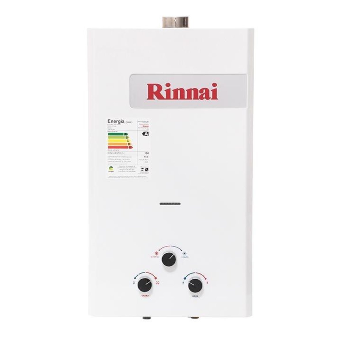 Aquecedor de Água Gás Natural Rinnai M15 FE REU-M150 FEHB, 14,5 Litros, Exaustão Forçada