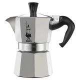 Cafeteira Italiana Alumínio Bialetti Nuova Moka Express 6 Xícaras Prata