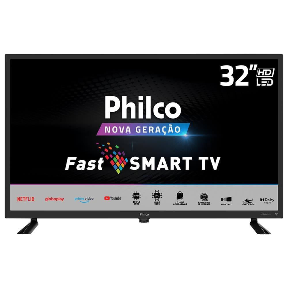 Smart Tv Led 32" Philco Ptv32d10n5skh Hd Com Wi-fi, 2 Usb, 1 Hdmi, Dolby Audio, Midia Cast, 60hz