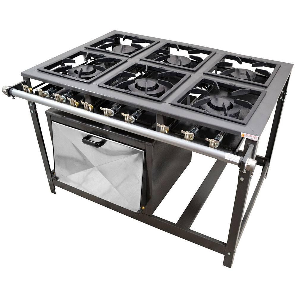 Fogão Industrial 6 Bocas com Forno Gastromixx Menor preço em Fogão Industrial 6 Bocas com Forno Gastromixx