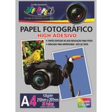 Papel Fotografico INKJET A4 HIGH Adesivo 135G