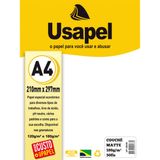 Papel A4 Couche Usapel Matte Branco 180G.