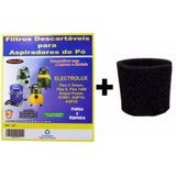 Kit Com 3 Sacos Descartáveis Aspirador Pó Electrolux A10 Smart Mod. A10n1 + Filtro Motor