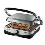 Grill Oster Churrasqueira Elétrica Bioceramic Antiaderente Inox - 220v