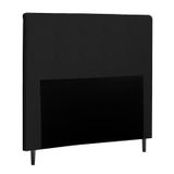 Cabeceira de Casal Queen 160cm Luna I02 Corano Preto - Mpozenato