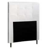 Cabeceira de Solteiro 90cm Luna I02 Corano Branco - Mpozenato