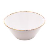 Saladeira Melamina Bambu Branco 25x12cm Rojemac