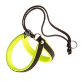 Peitoral Ferplast Agila Fluo Amarelo e Preto Para Cães até 8kg - Tamanho 2