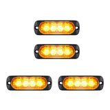 Jogo De Luzes Led Para Giroflex E Strobo C/ 4 Leds Caminhão