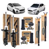 Kit Suspensão 4 Amortecedores + Kits Completo Ford Ka 2014 A 2022 E New Fiesta 2010 A 2019 Todos Hatch E Sedan