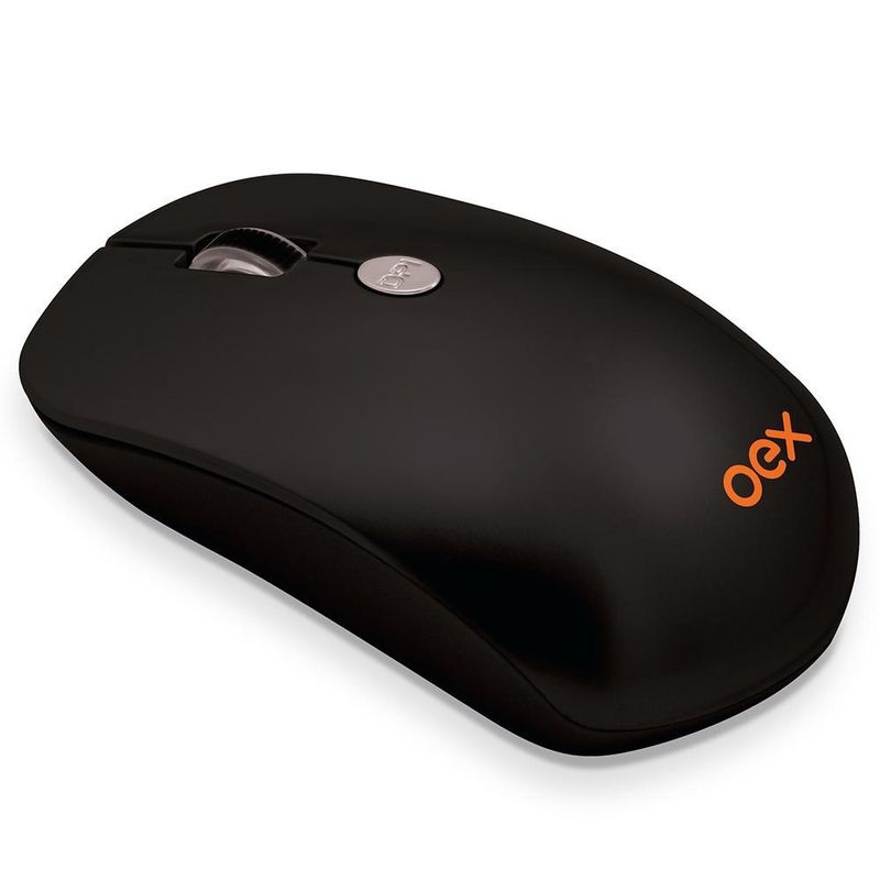 Mouse Wireless Óptico Led 1600 Dpis Flat Ms-401 Oex