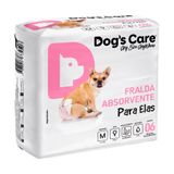 Fralda Higiênica Dogs Care Cães Fêmeas com Gel 6 Unidades - Tamanho M