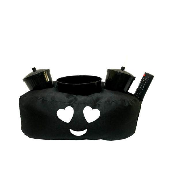 Almofada Porta Pipoca Rosto Coração