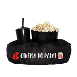 Almofada Porta Pipoca Preta Solteiro Cinema Do Papai