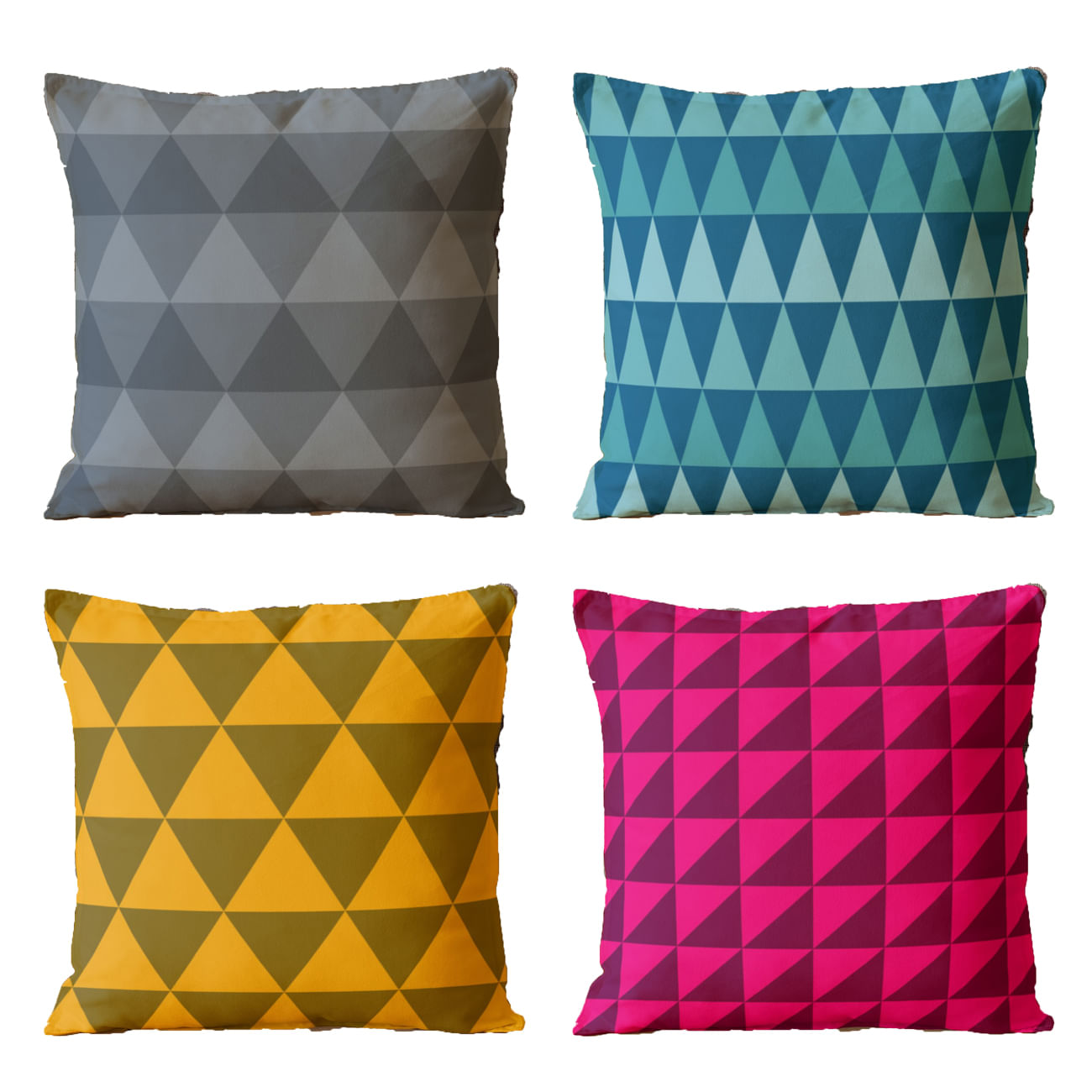 Kit 4 Almofadas Para Sofá Sala Cheia 40x40 Coloridas