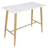 Bancada para banqueta - Mesa alta retangular - 60 x 120 cm - Branco