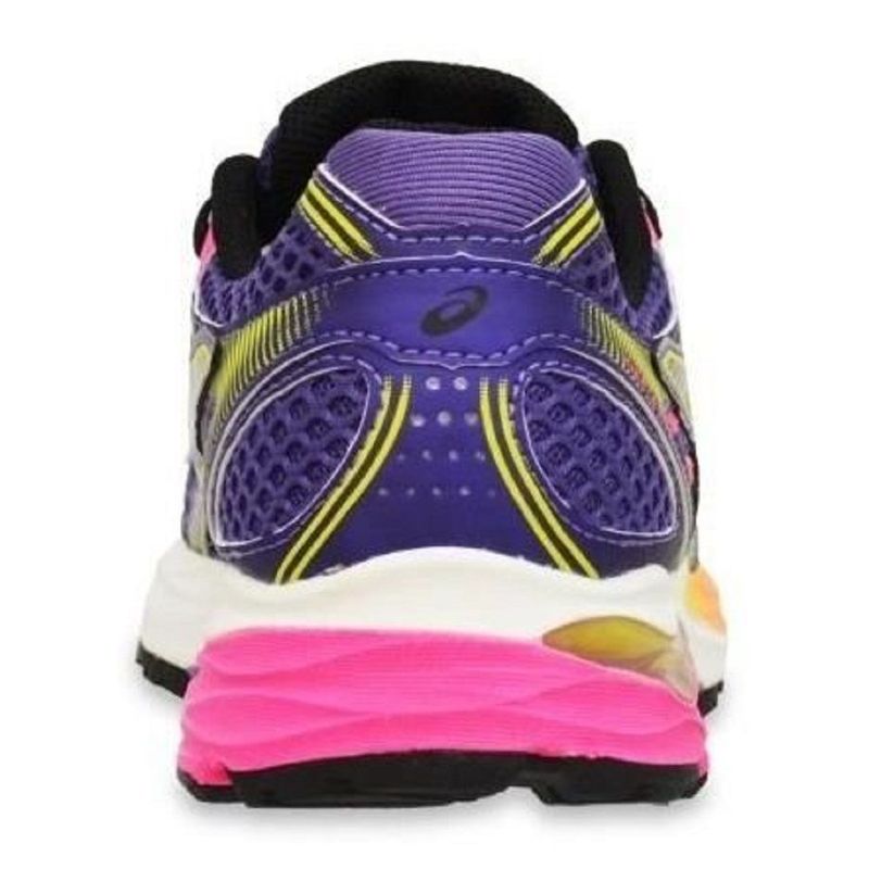 tenis asics gel flux 3 feminino azul e rosa