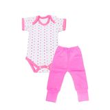 Roupa de bebe Conjunto 2 peças Body estampado manga curta-Bener babys