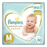 Kit Fralda Pampers Premium Care Nova Jumbo Tamanho M 240 Unidades