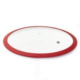 Tampa De Vidro Para Panela Vermelha 24 Cm Le Cook