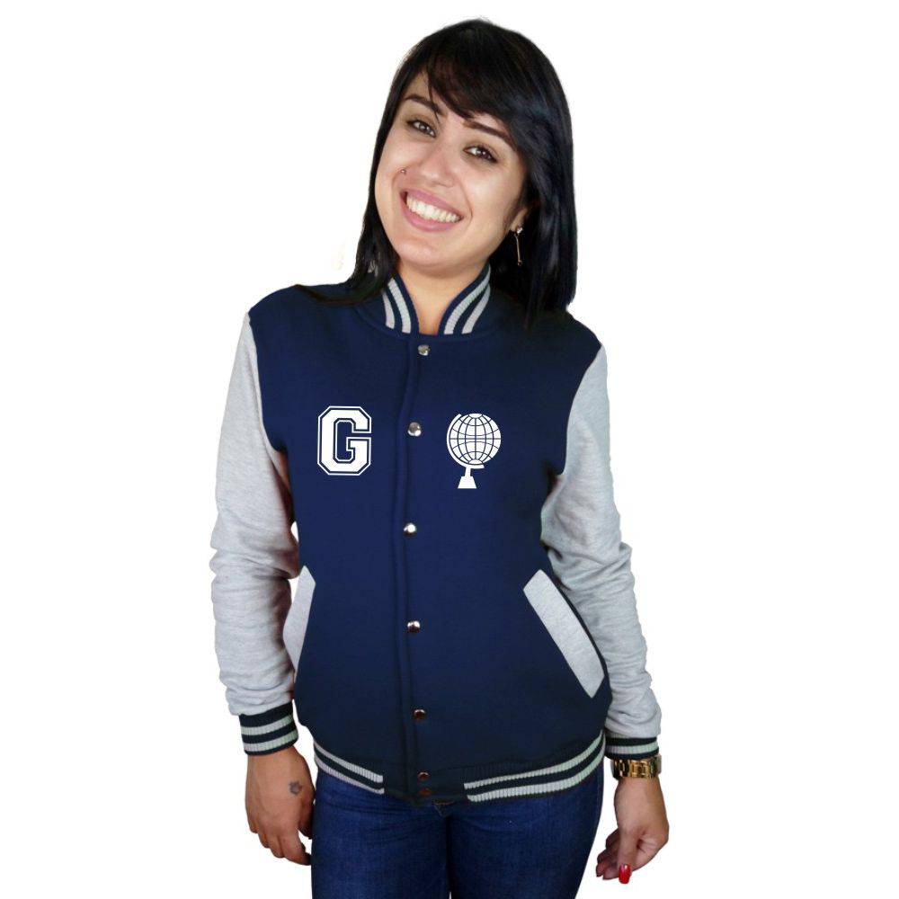 jaqueta college feminina personalizada