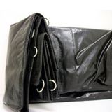 Lona de vinil preto pvc premium 2x2 para carretinha