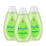 Kit Shampoo Johnson's Baby Cabelos Claros 200ml com 3 unidades