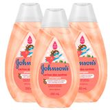 Kit Shampoo Johnson's Baby Cachos Definidos 200ml com 3 unidades
