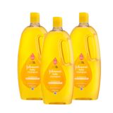KIT 3 Shampoos Johnson's Baby Regular 750ml