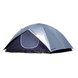 Barraca de Camping Iglu para 7 Pessoas em Fibra de Vidro MOR Luna 9040 Prata e Azul