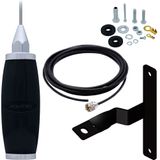 Antena Móvel Px 2,70 metros Suporte Dianteiro Mercedes Benz Bicudo Cabo Coaxial 5,5 metros Kit Parafusos Anti-Furto