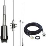 Antena Móvel Dual Band 86cm Ap0191 Steelbras Cabo Com Conectores 5,5 Metros